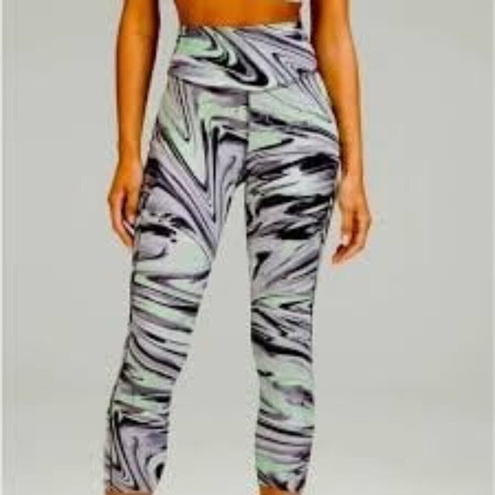 Lululemon Base Pace HR Tight 25” Size 10 High-Rise Leggings Mysty Glade Nulux